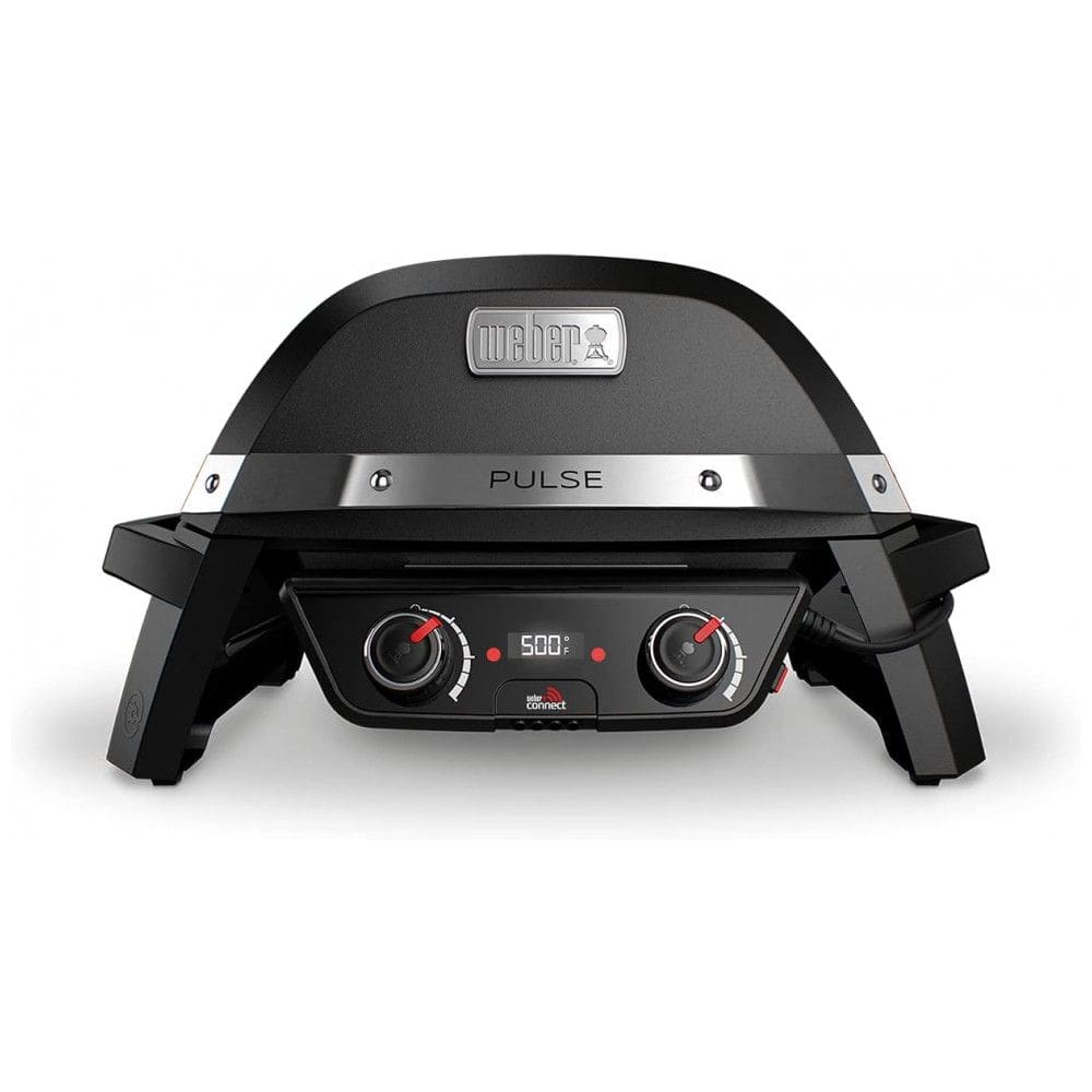 Churrasqueira Elétrica com 2 Queimadores e Tela LCD, 110V Weber Pulse 2000, Preta