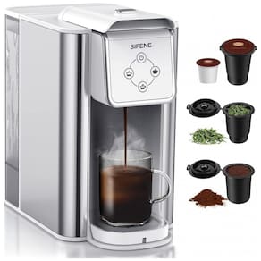 Máquina de Café Expresso 1.4L 3 em 1, 110V 1150W, SIFENE, Branca