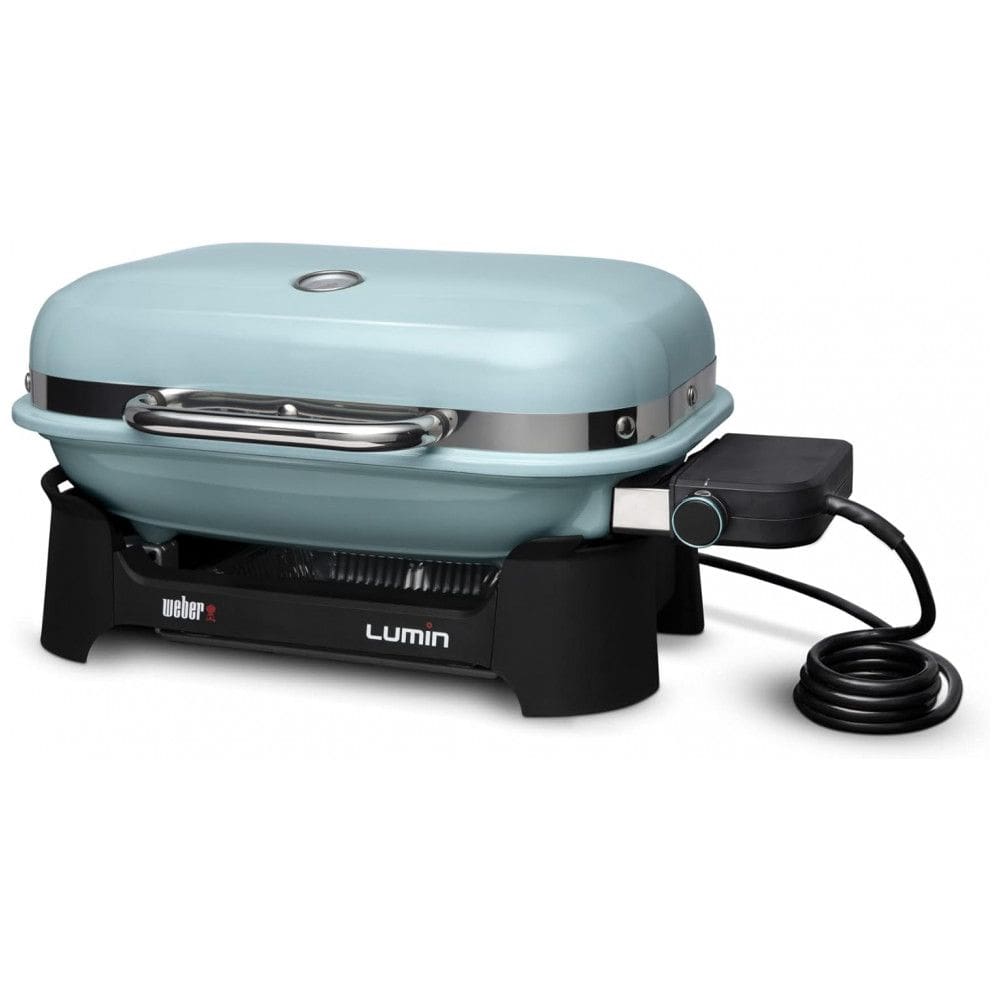 Churrasqueira Elétrica Portátil Externa sem Suporte, 110V, Weber Lumin, Azul Claro