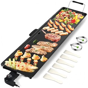 Churrasqueira Grill Elétrica para até 12 Pessoas com Pingadeira e Temperatura Ajustável, 110V, ARLIME, Preta