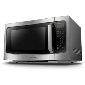 Micro Ondas de Bancada em Aço Inoxidável 45L com 6 Programas e Sensor Inteligente, 110V 1350W, TOSHIBA EM45PIT, Prata
