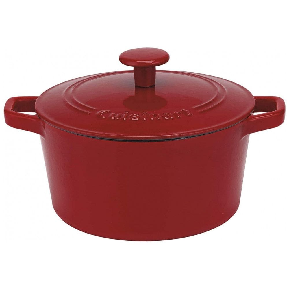 Panela Caçarola Antiaderente 3 Litros em Aço Esmaltado, Cuisinart Chefs Classic, Vermelha