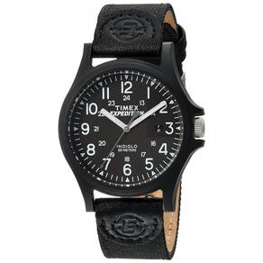 Relógio Masculino Analógico com Pulseira de Couro , Timex TW4B08100, Preto