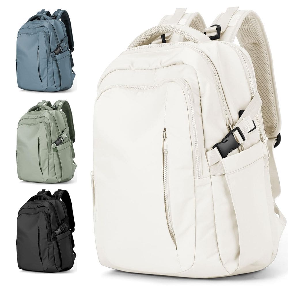 Mochila de viagem suwasp Large para mulheres e homens - branca