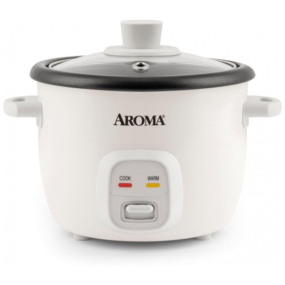 Panela de Arroz Elétrica até 4 xícaras não Cozidas, 110V 250W, Aroma Housewares, Branca