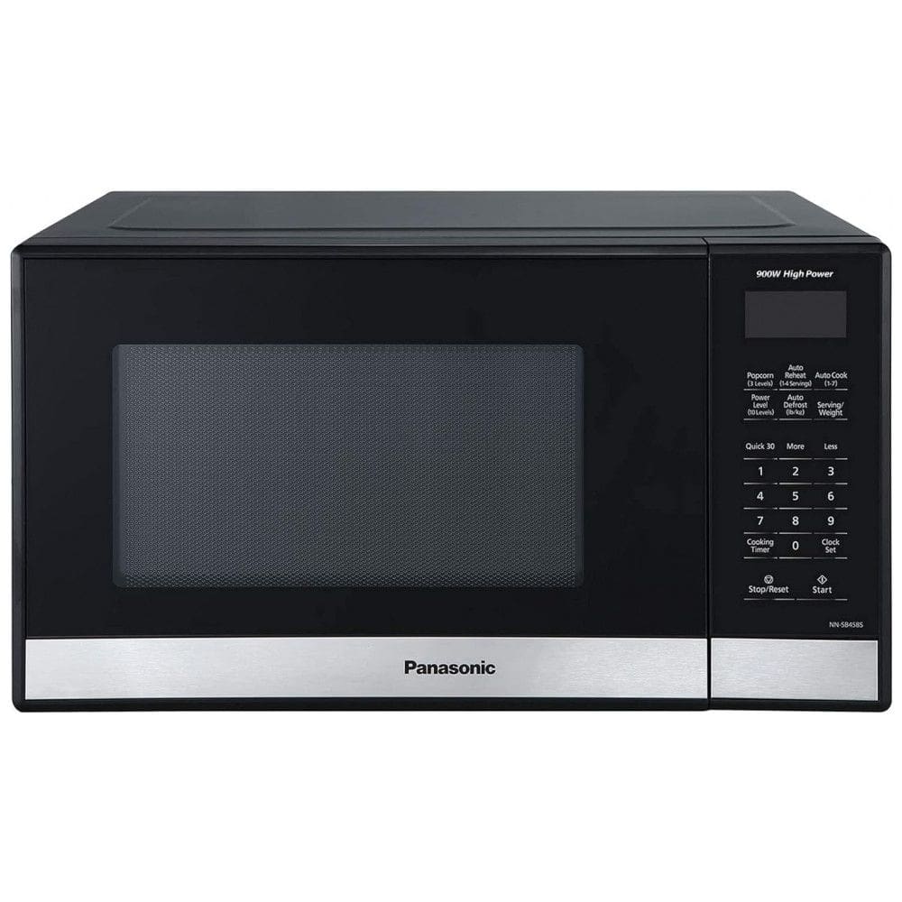 Micro Ondas de Bancada em Aço Inoxidável 25L com 7 Programas, 110V 900W, Panasonic NNSB458S, Preto