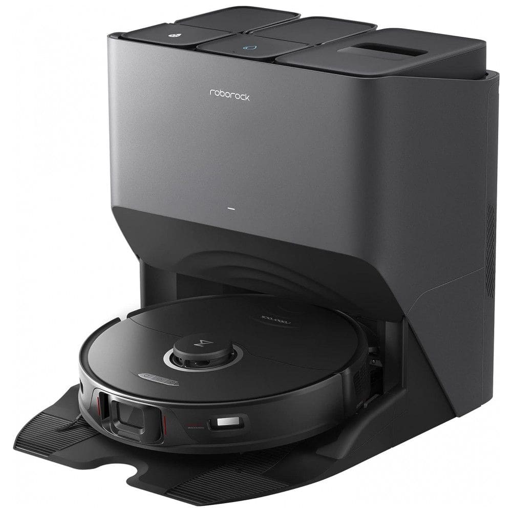 Aspirador de Pó Robô com Conexão via APP WI FI, Auto Carregamento e Sucção Forte 6000PA, 110V, roborock S8 Pro Ultra, Preto