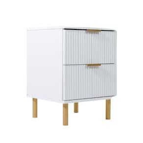 Mesa De Cabeceira Ditália 2 Gavetas Dm-121 Branco