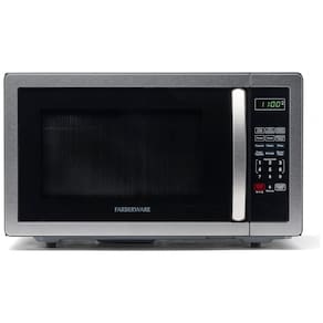 Micro Ondas de Bancada em Aço Inoxidável 31L com 6 Programas e Trava para Crianças, 110V 1000W, Farberware, Prata
