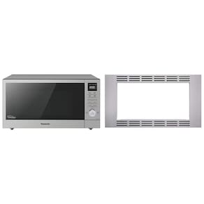 Micro Ondas de Bancada em Aço Inoxidável 45L com Kit de Acabamento, 110V 1250W, Panasonic SD78LS, Prata