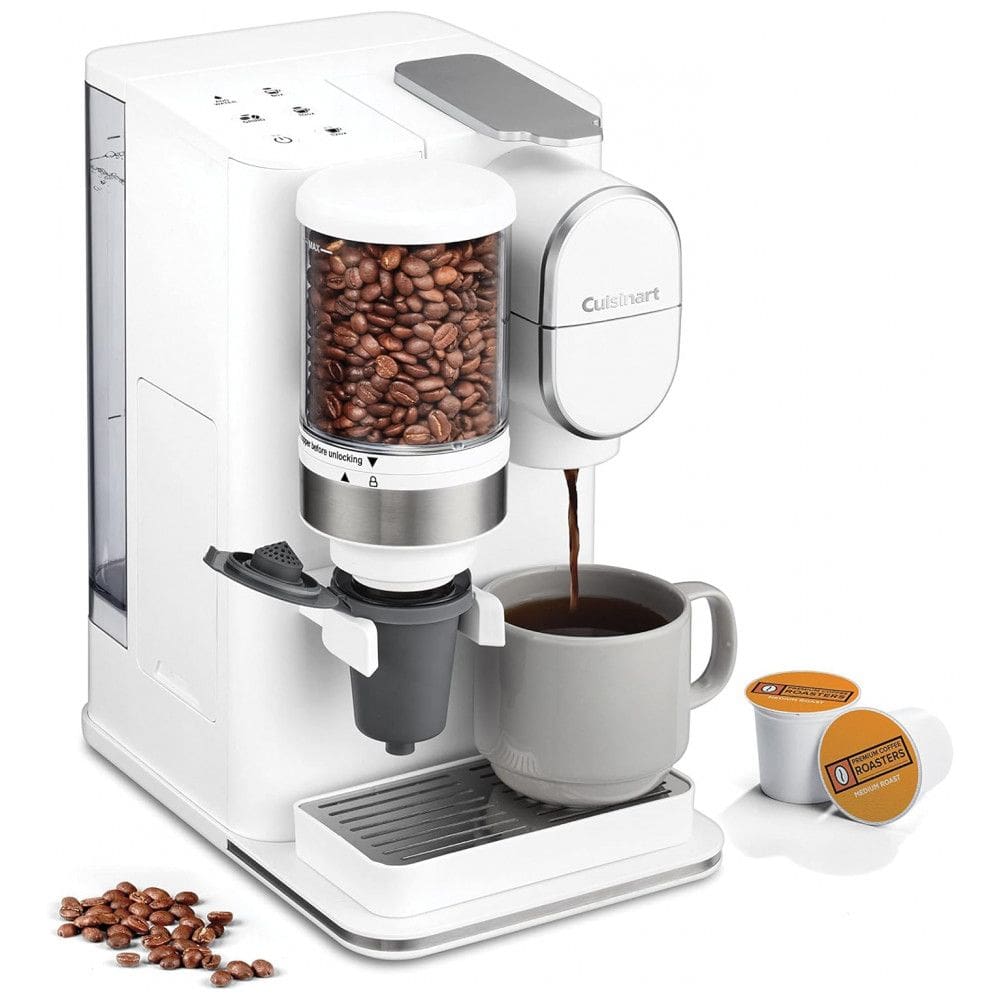 Máquina de Café Expresso de Dose Única Cuisinart DGB 2W Grind Brew, 110V, Branca