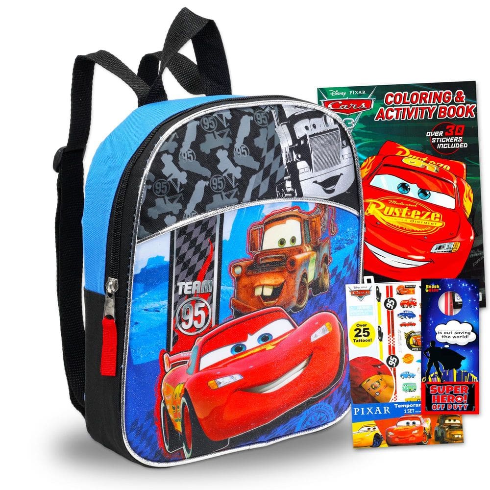 Mochila Disney Cars Deluxe 11 Mini Cars Preschool Toddlers