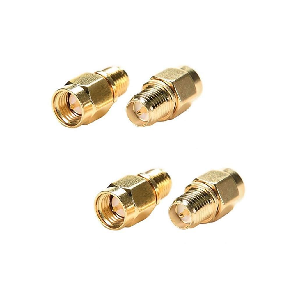 Adaptador CORONIR SMA macho para conector RP SMA fêmea (pacote com 4)