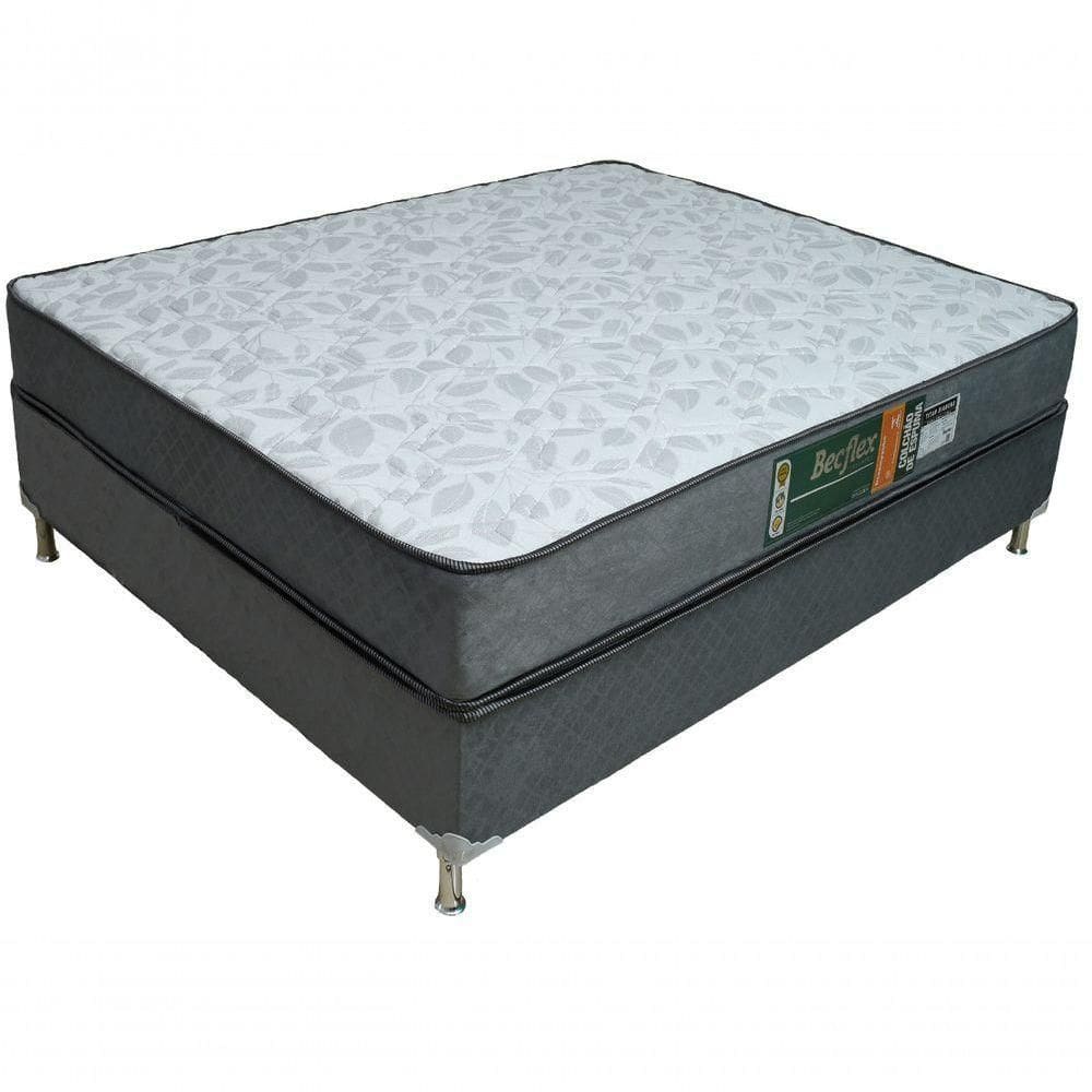 Conjunto Cama Box E Colchão Casal Bec Diamond