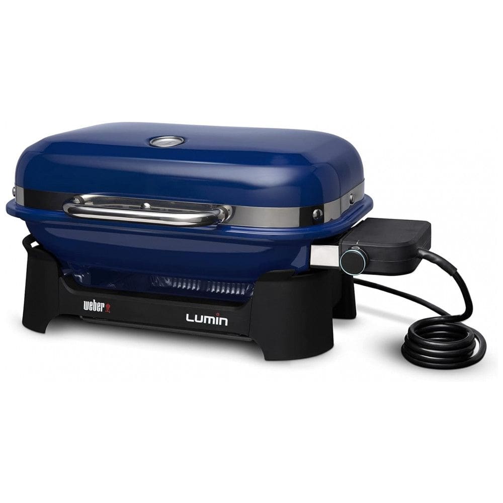 Churrasqueira Elétrica Portátil Externa sem Suporte, 110V, Weber Lumin, Azul Escuro