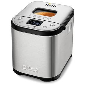 Panificadora Automática 15 em 1 em Aço Inoxidável com Display LED e Livro de Receitas, 110V 710W, Kitchen in the box, Prata