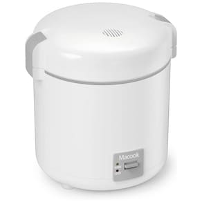 Mini Panela de Arroz 300mL com Função de Manter Quente e Revestimento Antiaderente, 110V 200W, Macook, Branca