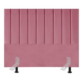 Cabeceira Estofada Casal Queen 160 Cm Maya Suede E Frame rosa