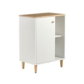 Gabinete Armário Banheiro Ditália 1 Porta Bn-06 Cor:branco Branco