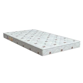 Colchão De Berço Americano Ortho Baby  D18 70x130x12 Branco Com Estampas