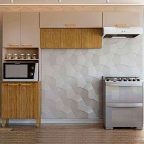 Cozinha Em L Urbane 260cm Com 9 Portas 2972 Kits Paraná Freijó-vanilla-ripado