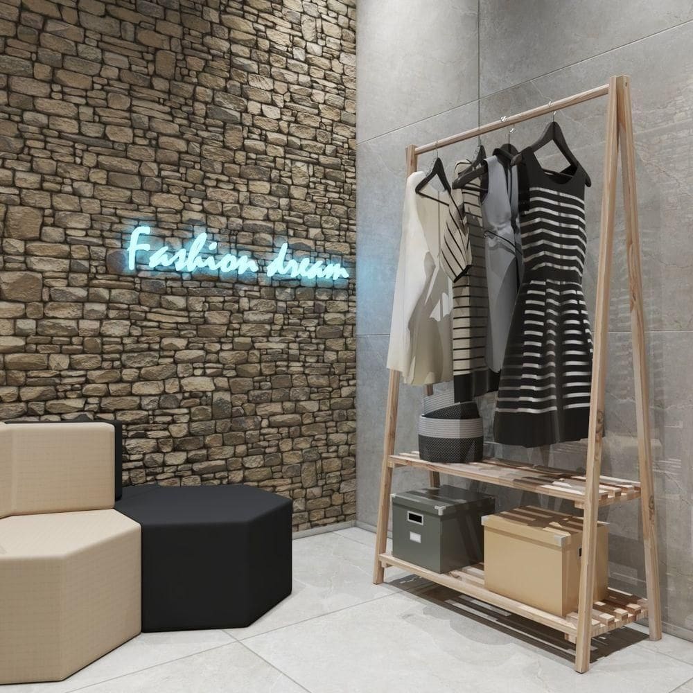 Prateleira Arara Roupa Pinus Guarda Sapateira Cabideiro Duplo