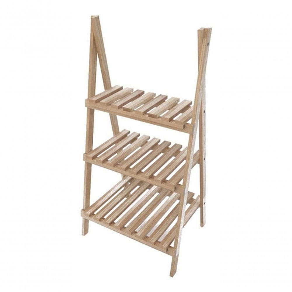 Expositor Madeira Natural P/ Chão Reforçado 95cm Multiuso