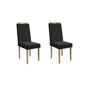 Cadeira Sala De Jantar 2cad153ea Kit 2 Un Eucalipto-cinza Mesclado A031