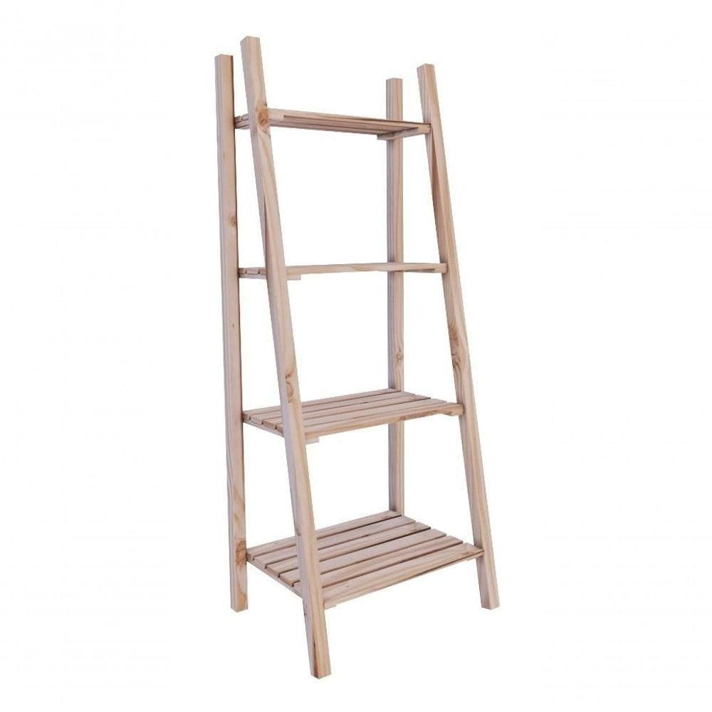 Prateleira Para Roupas Simples 4 Tabuas Moderna Madeira Natural