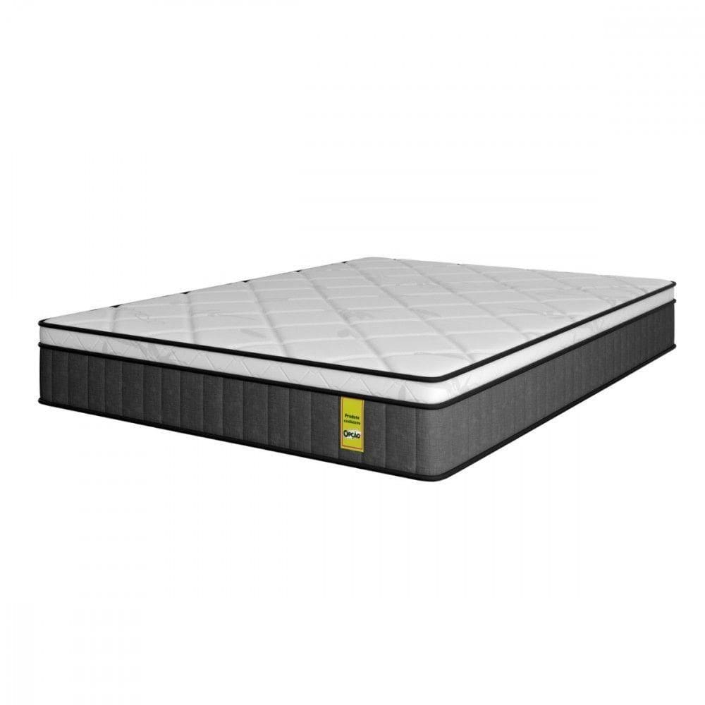 Colchão Casal 138x188x32 Supreme Firm Mola Ensacada Cinza Cinza