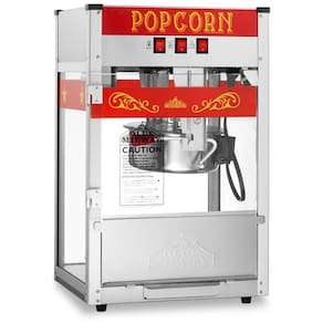 Pipoqueira Elétrica com Panela de 236 mL Produz até 10 Kg, Aço Inoxidável, 110V 900W, Olde Midway, Vermelha