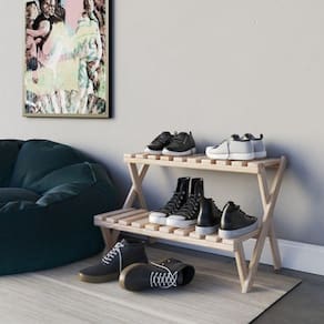 Sapateira Vazada Design Escada Treliça Dobravel