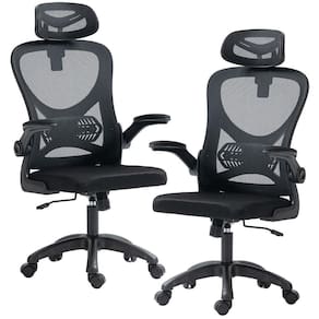 Kit 02 Cadeiras Para EscritórioGiratóriaPresidente Executiva Belaggio Tela Mesh R01 Preto - Lyam Decor