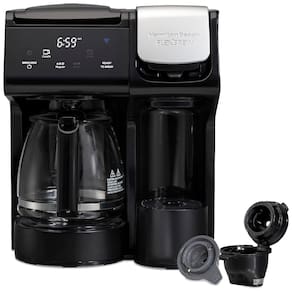Cafeteira com 3 Opções de Retirada, Reservatório Removível e Compatível com Alexa, 110V, Hamilton Beach, Preta