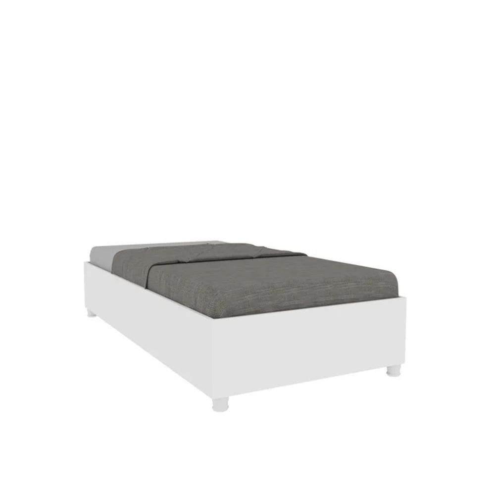 Cama Solteiro Mônaco Neve
