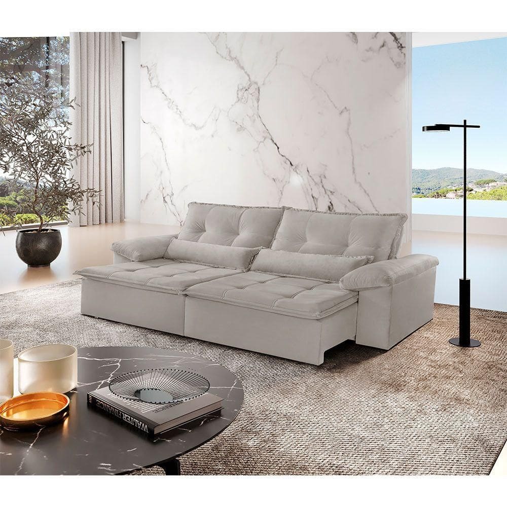 Sofá Parma Veludo 02 Módulos De 90cm B25cm Meu Sofá Online B026 Veludo Prata