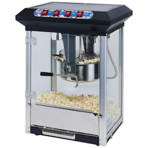 Pipoqueira Elétrica com Panela de 226g e Antiaderente, 110V 1130W, Winco, Preta