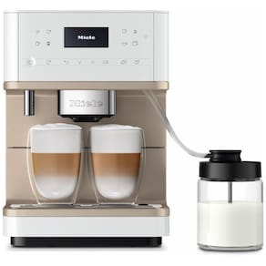 Máquina de Café Automática 1,8L com OneTouch, Sistema Aromático, 8 Perfis Individuais e Wi-fi, 110V, Miele CM6360, Branca