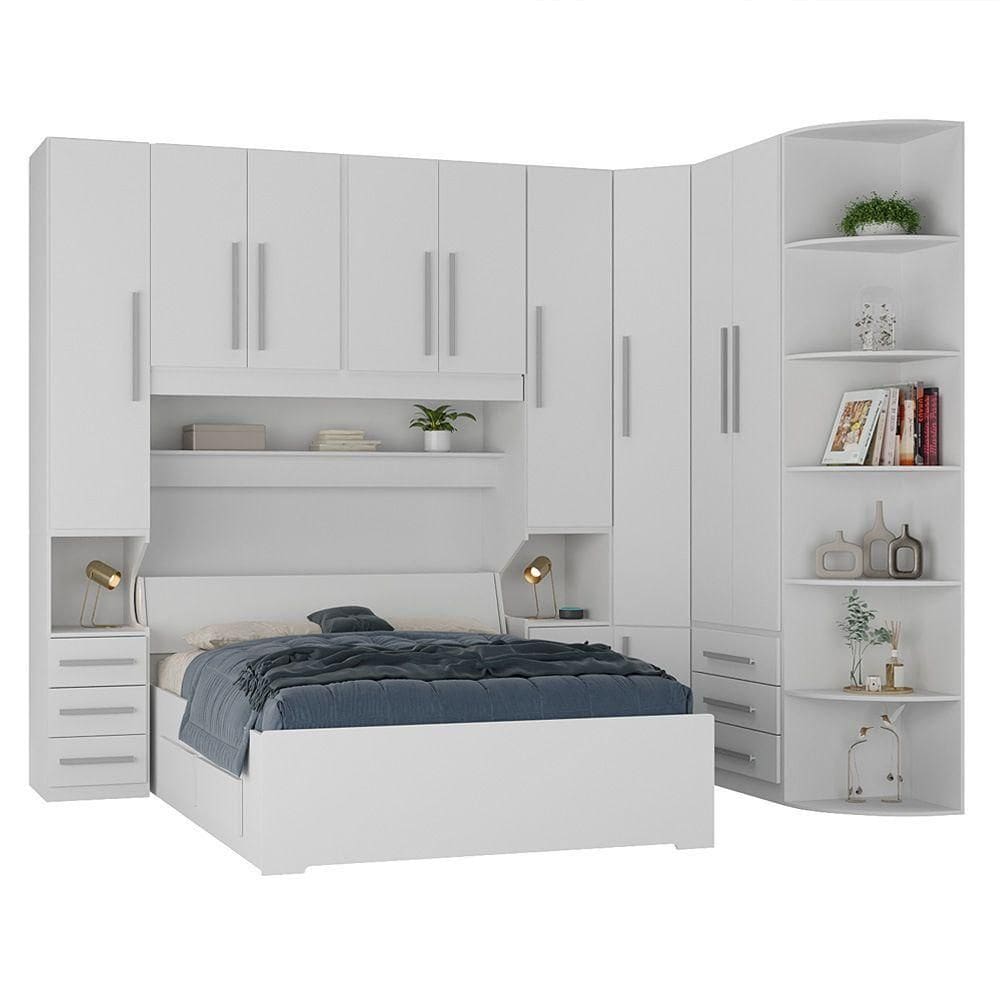 Dormitório Queen Size Completo 1219 Branco