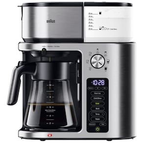 Cafeteira com Temporizador e 7 Opções de Tamanho, 110V 1600W, Braun, Prata