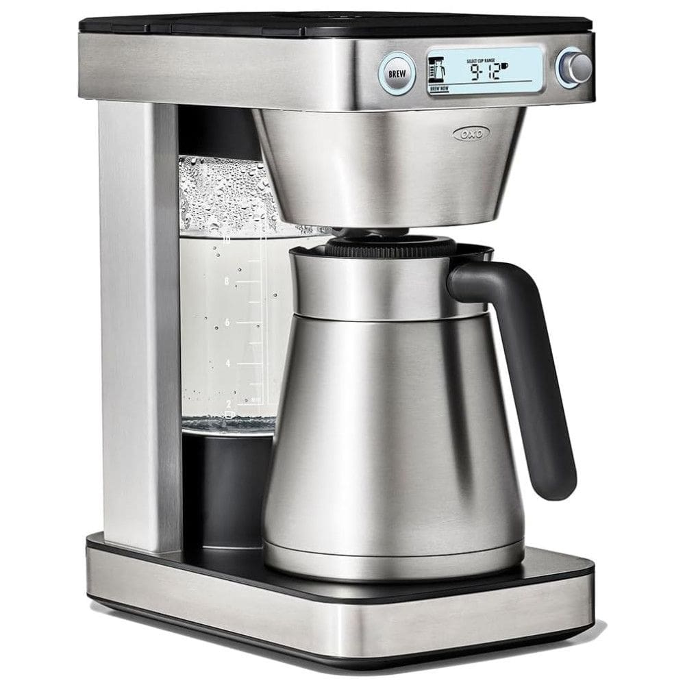 Cafeteira de 12 xícaras com Jarra Térmica de Parede Dupla com Isolamento a Vácuo e Controle de Temperatura, 110V, OXO, Prata