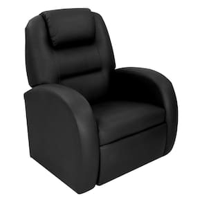 Poltrona Retrátil e Reclinável 80cm Com Material Sintético Multimóveis Cr45266 Preto