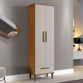 Multiuso Natal 02 Portas E 01 Gaveta Kaiki Móveis Naturalle Com Off White