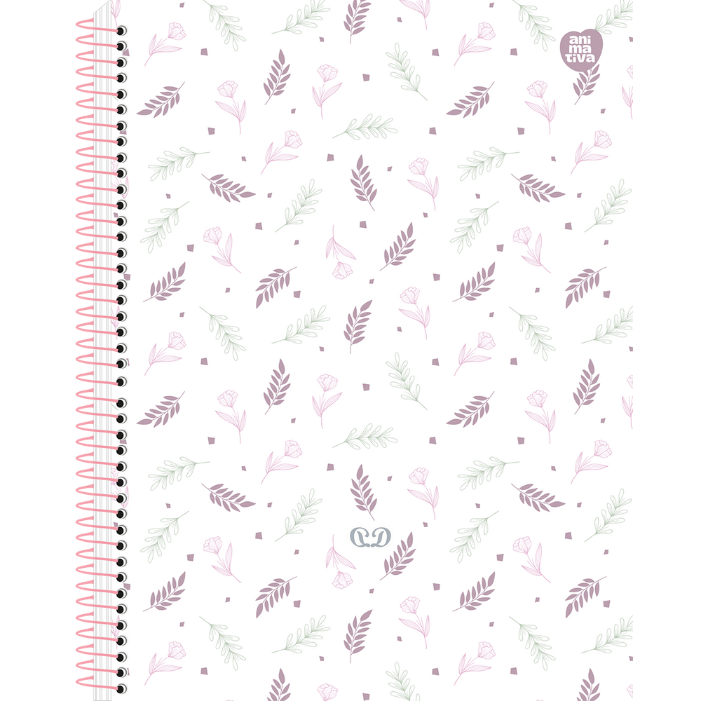 Caderno Colegial 24cm 80 Folhas Detalhes Animativa 2961