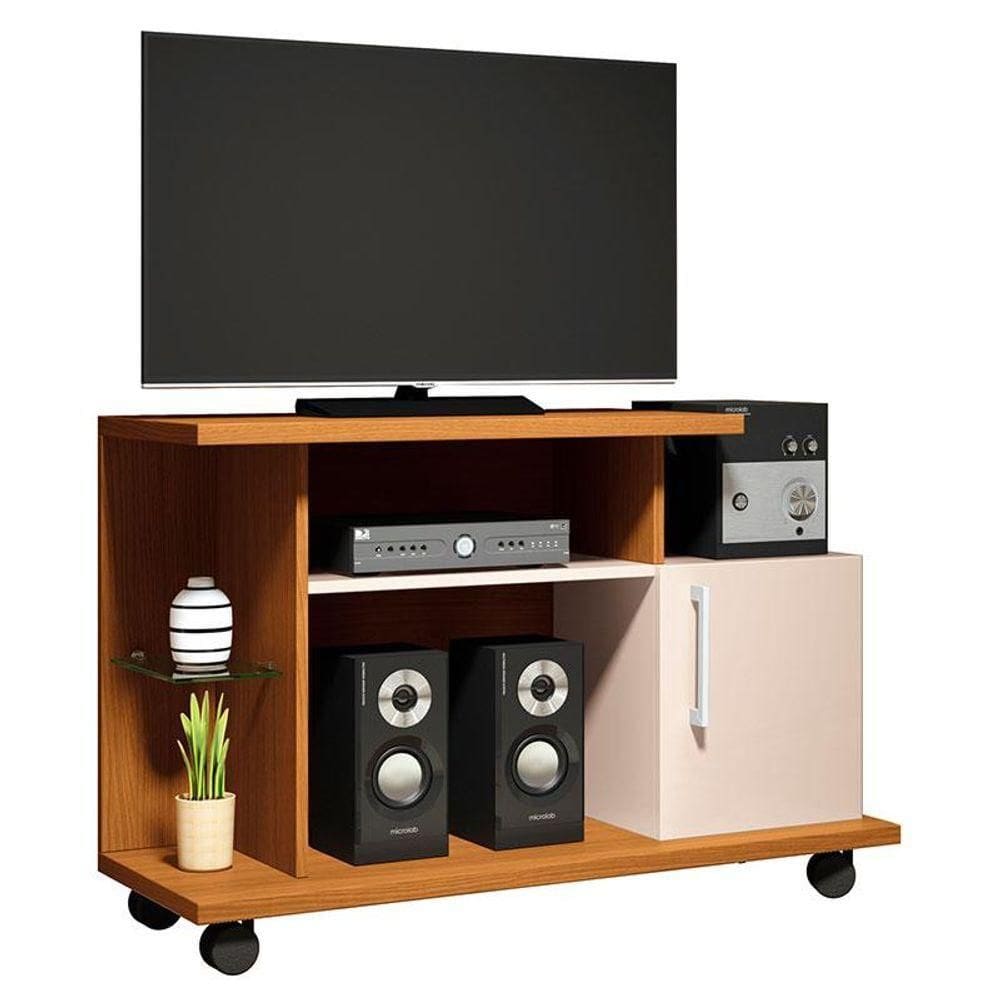 Rack Ambiente Smart Cinamomo Off White - Hb Móveis