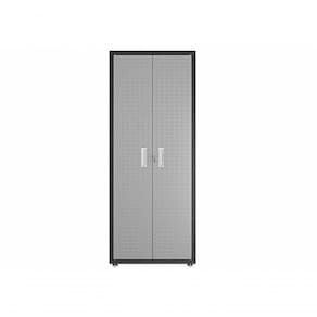 Armário Alto Multiúso Titanium Itatiaia Portas Preto com cinza