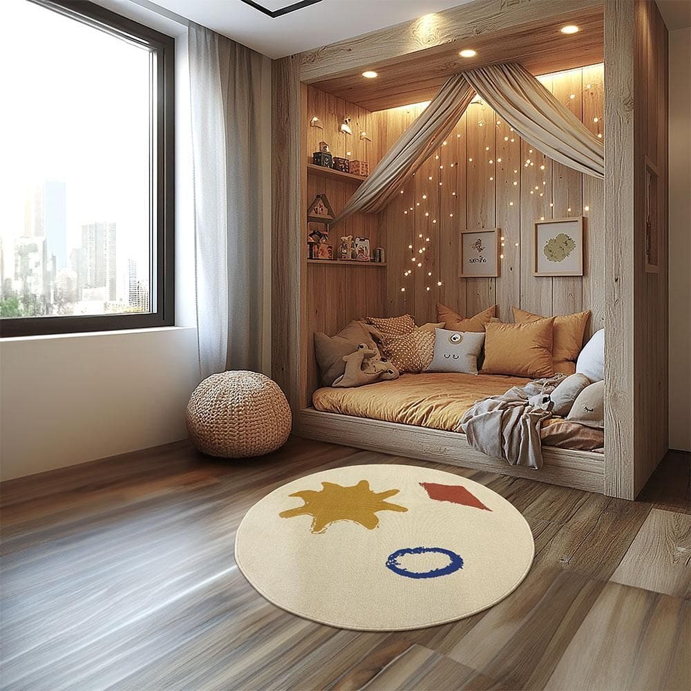 Tapete Vibe Pipa 130xRedondo Tapetes São Carlos