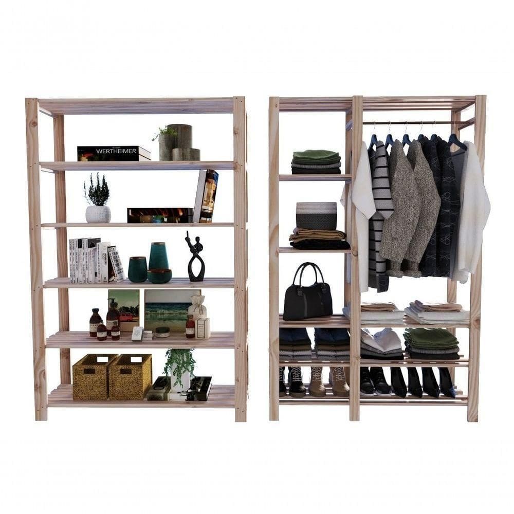 Aparador C/ Maleiro Pinus 190x170cm De Qualidade Dispensa