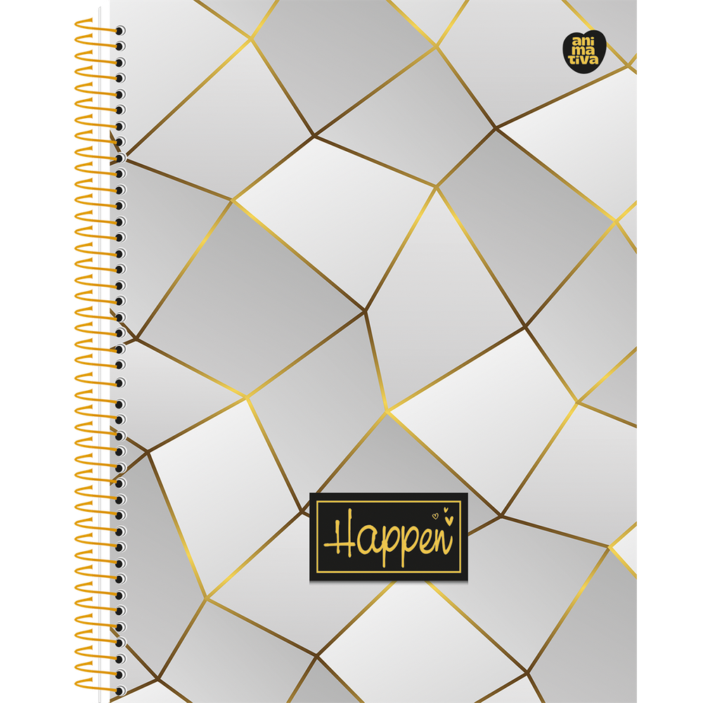 Caderno Colegial 24cm 80 Folhas Happen Animativa 2978