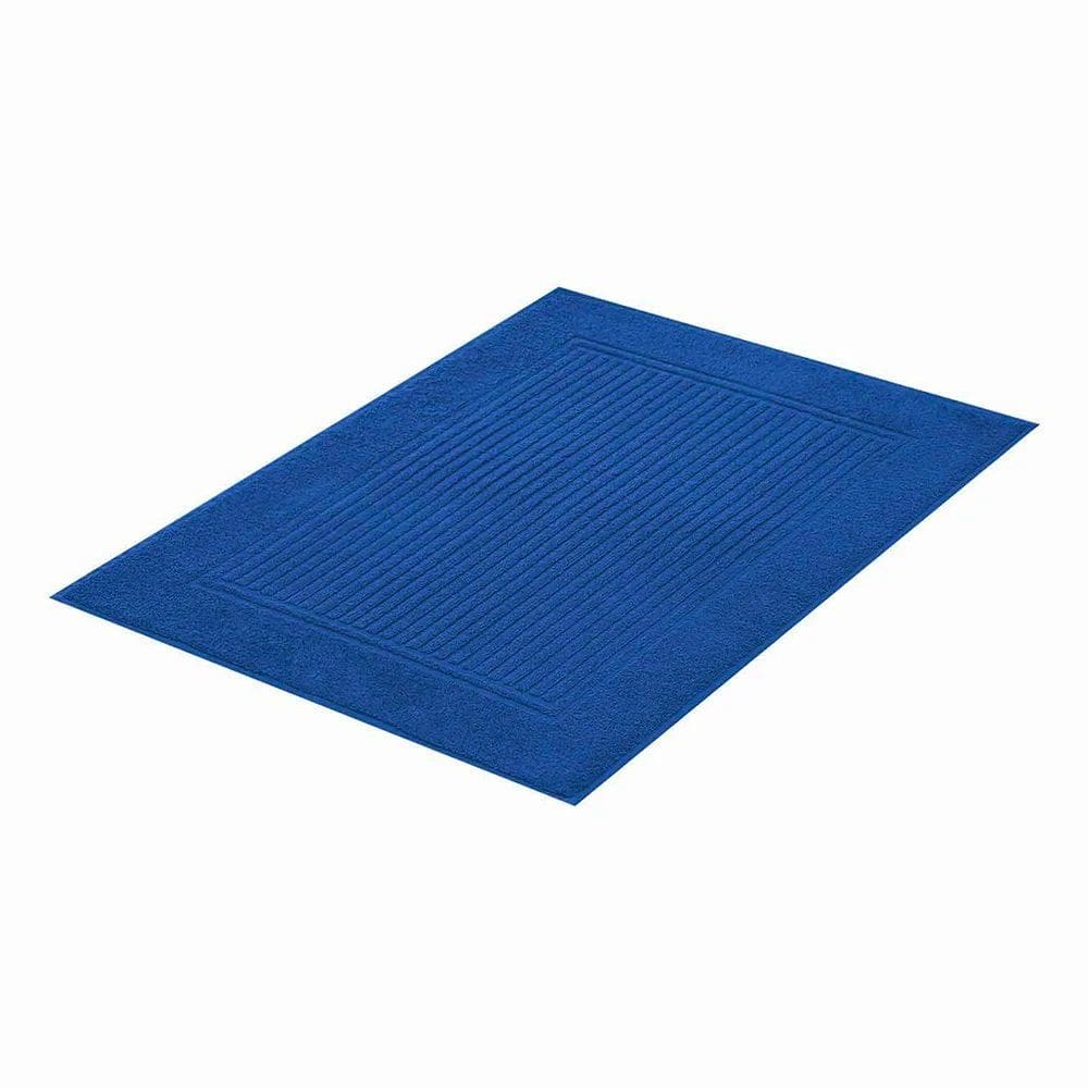 Piso Para Banheiro 100% Algodão Canelado 48x70cm - Buddemeyer - Azul 3153